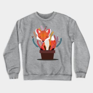 Fox in the pot Crewneck Sweatshirt